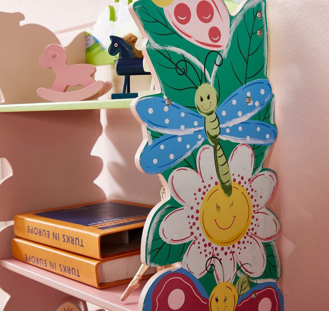 painted bookshelves