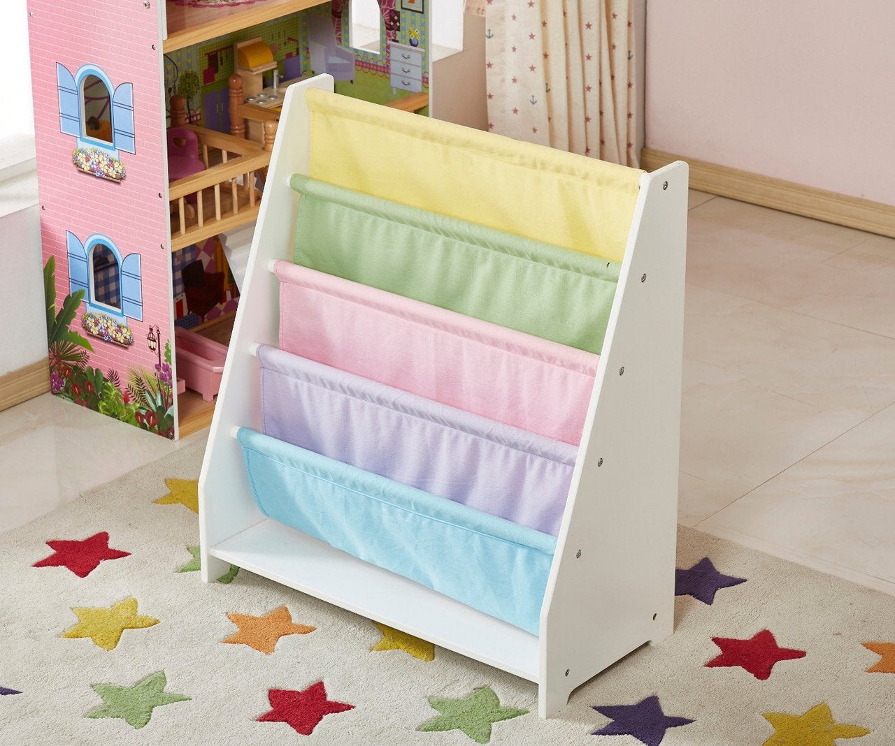 white book cases