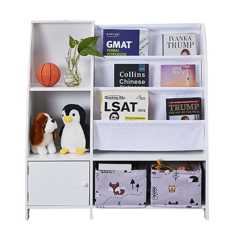 white book cases