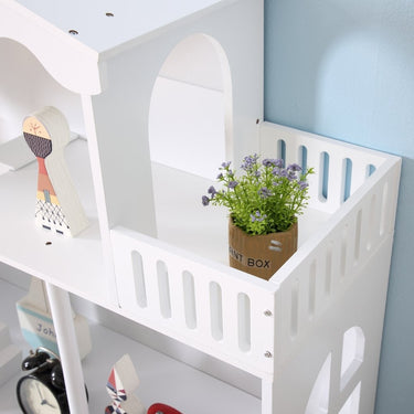 White Kids Dollhouse Bookcase