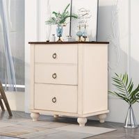 Thumbnail for 3 Drawer nightstand - Vintage nightstands