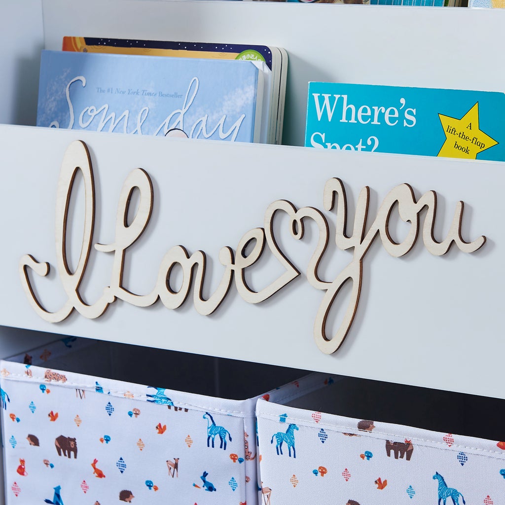 white short book shelf
