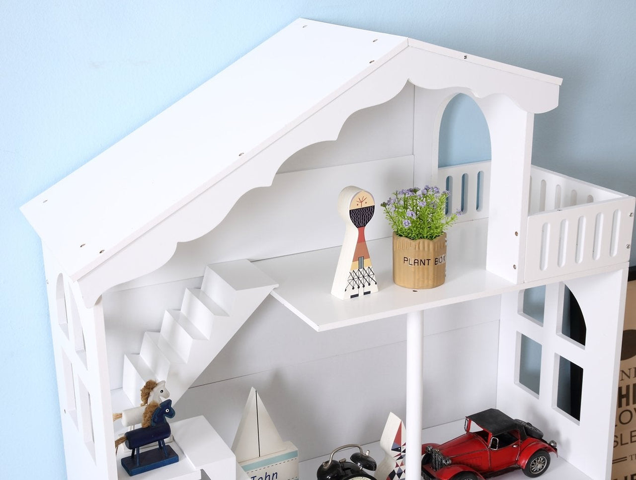 Kids Dollhouse Bookshelf