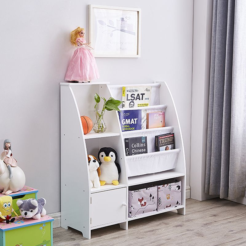 white bookshelf
