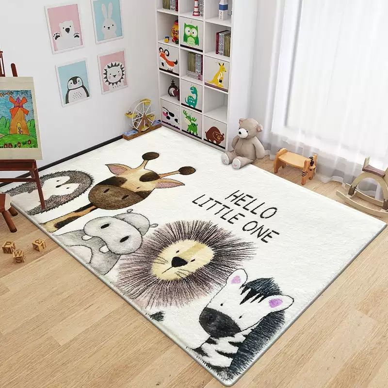 Animal print rug