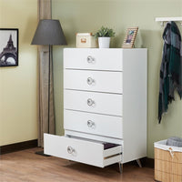 Thumbnail for White wood dresser - Modern dresser