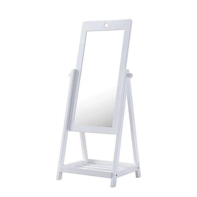 White standing mirror 