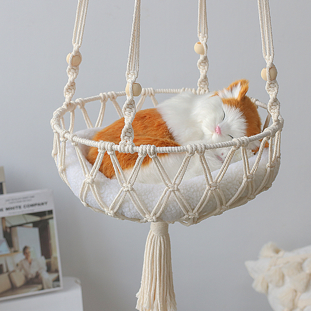 Hanging Cat macrame - Indoor Cat Bed, Cat Swing, Cat Nest