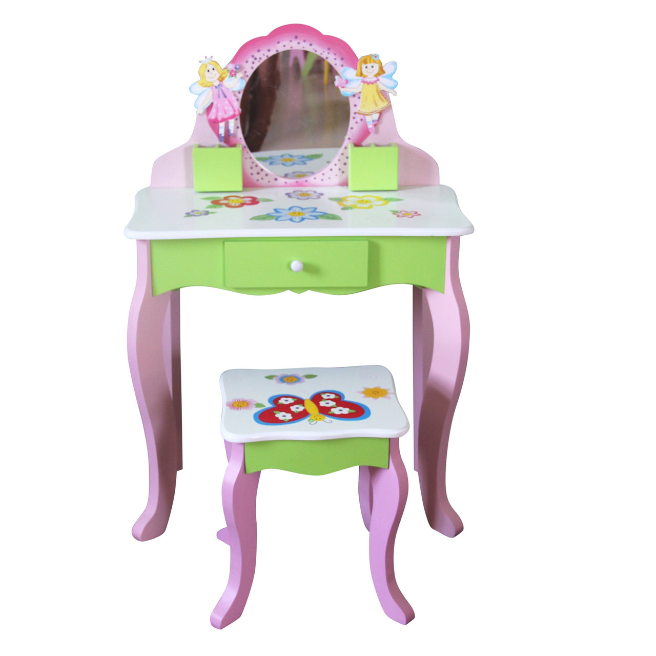 vanity set with stool